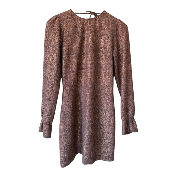 Reformation Mini Copper Open Back Dress Size S - Picture 1 of 9